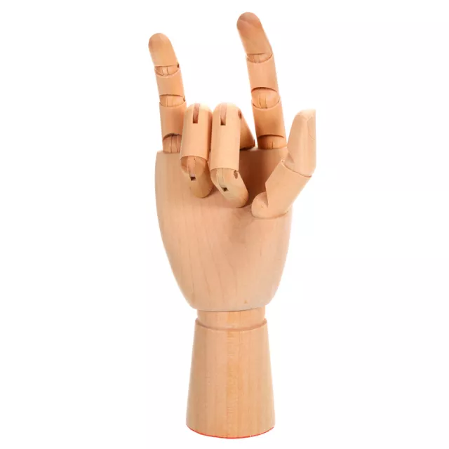 10" Wooden Hand Model, Artist Mannequin Right Hand Model Flexible Movable