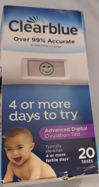 Clearblue Advanced Digital Ovulation Test 20 Count Exp 12/2024+ *READ AD