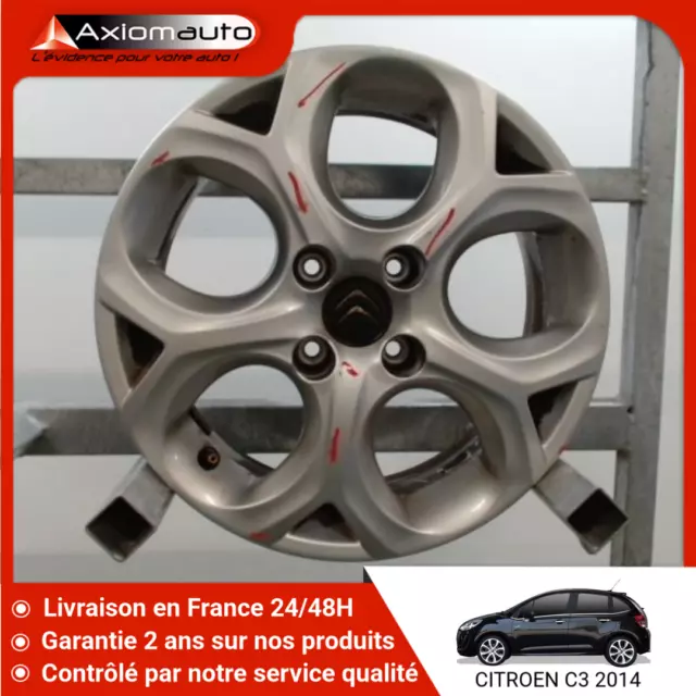 🇫🇷  JANTE ALUMINIUM CITROEN C3 II Phase 2 (A51) 2013-2016 ♻️ 5402AC