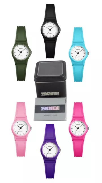 SKMEI Kids Children Boys Girls Sports Quartz Wristwatch with Warranty Card & Box