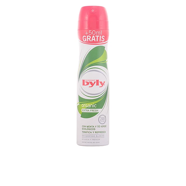 Hygiène Byly women ORGANIC EXTRA FRESH deo vaporisateur 200 ml