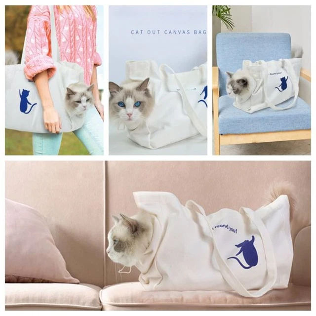 Bolso de hombro de lona para mascotas