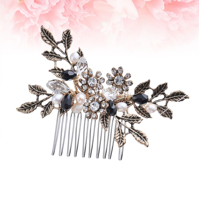 Comb Bridal Hair Rhinestone Headpiece Bride Crystal Hand Made