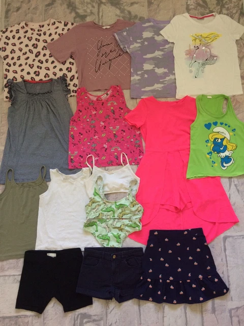 Pacchetto abiti da ragazza 10-11 anni t-shirt pantaloncini gonna Debenhams Next ecc