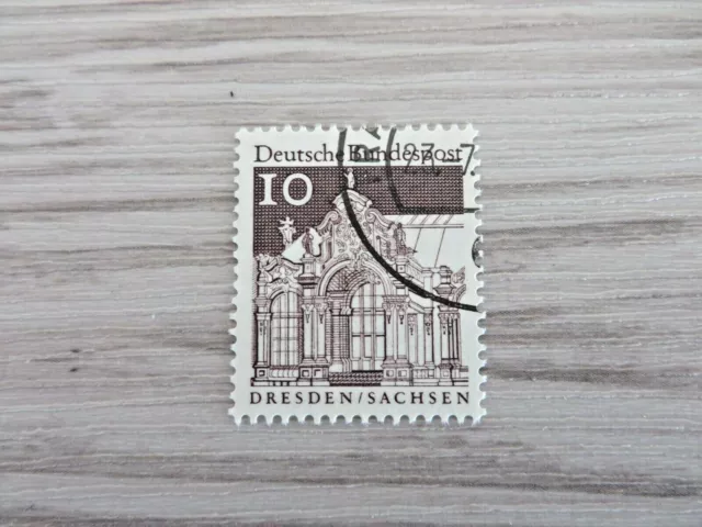Briefmarke Deutsche Bundespost 10 Pfg.,Deutsche Bauwerke,1966, gestempelt