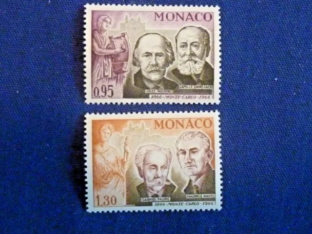 8 K ]  Monaco  - 1966 - Sg 853/ 54 - Cent. Monte Carlo - 1866-1966 - Mint N/H