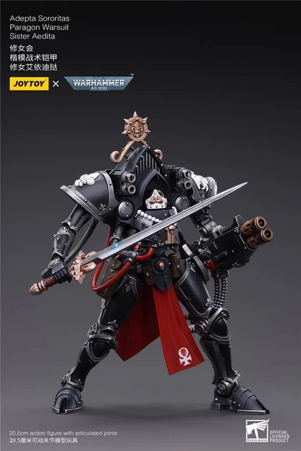 JOYTOY Warhammer 40k – Battle Sisters Paragon Warsuit Aedita 1/18 – Figurina 8''