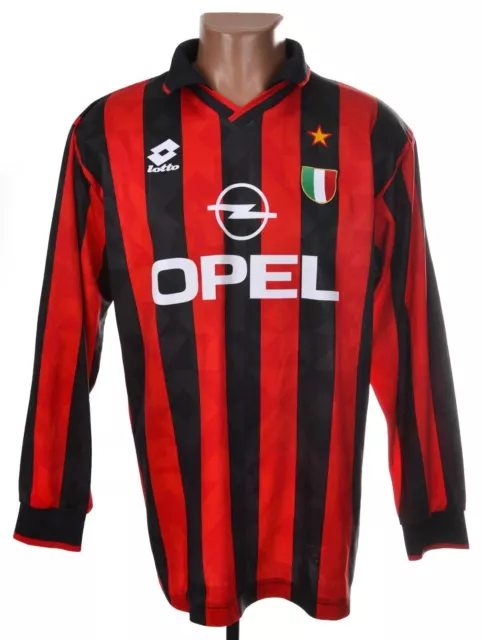 Ac Milan Italy 1994/1995 Home Football Shirt Jersey Lotto Size L Adult