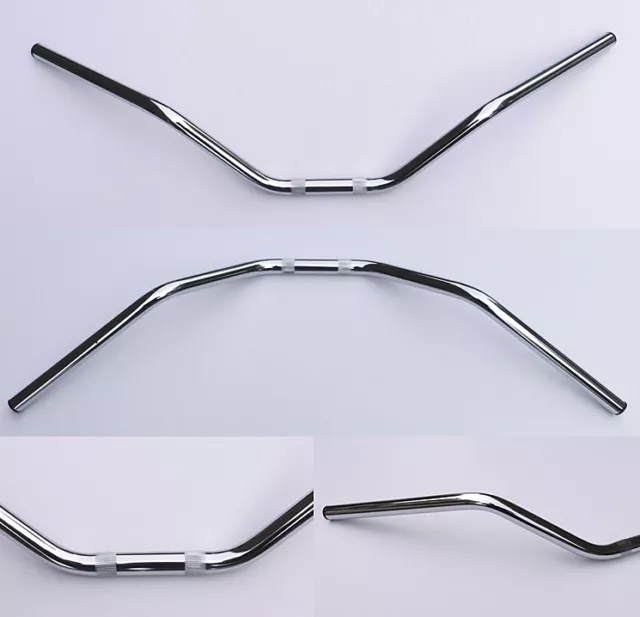 GUIDON TRACKER 1 ACIER CHROMÉ  Ø 22,2 mm, SCRAMBLER, DIRT TRACK, VINTAGE