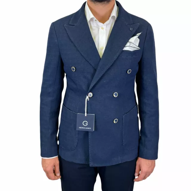 Giacca Uomo Elegante Casual Blazer Estate Slim Fit Made in Italy Sartoriale