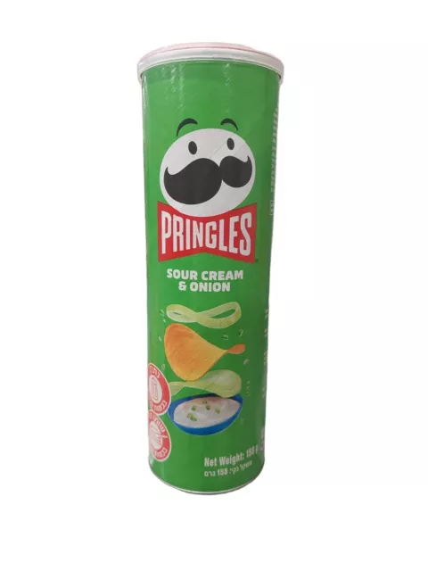 4x Pringles Sour Cream and Onion Flavor, 158 Grams, From Israel Kosher Certified