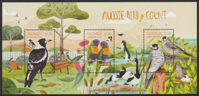 Australia 2023 : Aussie Bird Count -  Minisheet. Mint Never Hinged.