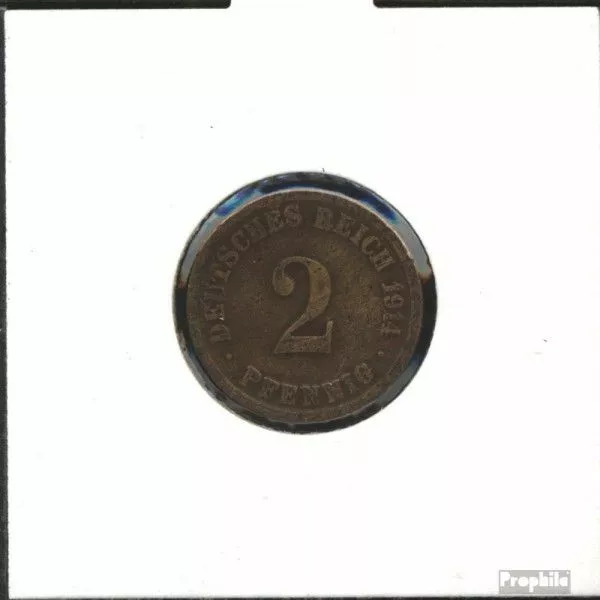 Deutsches Reich Jägernr: 11 1906 F sehr schön Bronze sehr schön 1906 2 Pfennig G