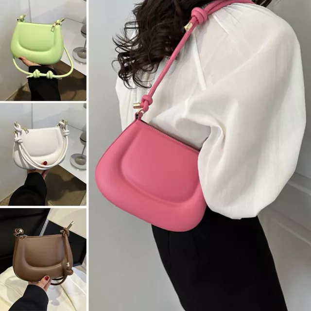 Women PU Leather Simple Underarm Bag Crossbody Bags Shoulder Bag Messenger Bag