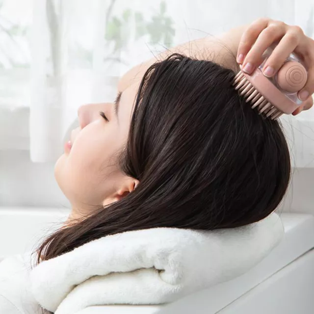 Pettine per massaggio capelli pettine shampoo spazzola per massaggio viso 1 pz shampoo in silicone morbido S