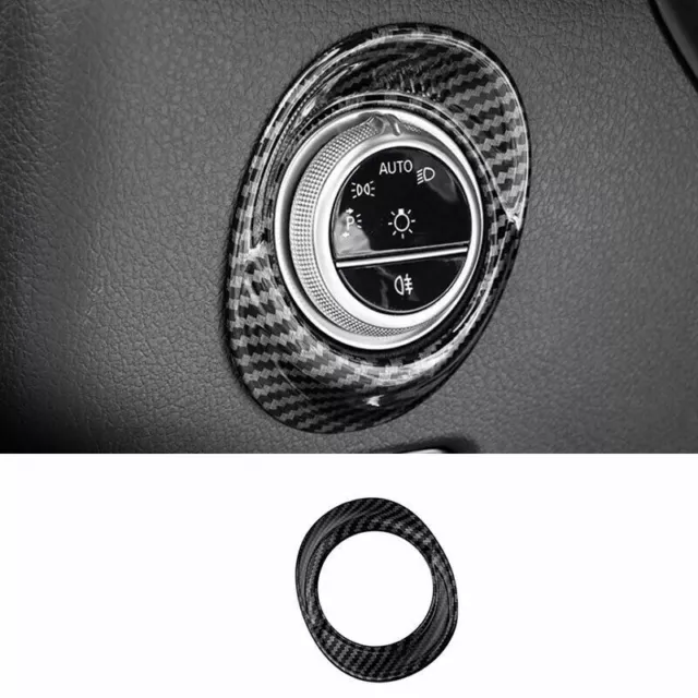 ABS Carbon Fiber Function Control Button Frame Trim For Benz C-Class 2022-2023