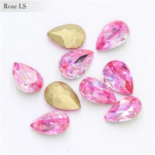 50pcs/lot 3D Crystal Glass Stones Rhinestones Diamond Gem Stone Nail Art Jewelry