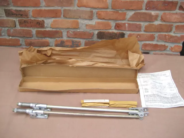 VTG NOS 2 Pc. Glynn Johnson Overhead Door Holder Stop 2 No GJ76 S3 Silver 388C