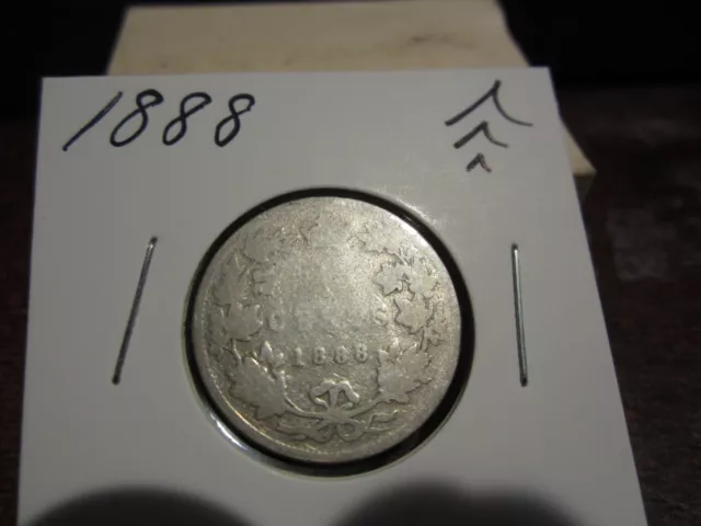 1888 - Canada silver quarter - Canadian 25 cent coin