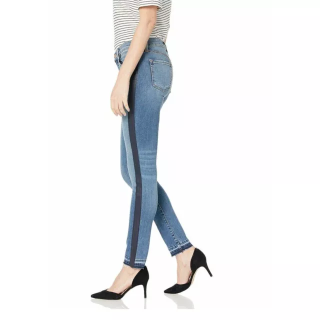 J Brand Mid Rise Straight Leg Jeans Raw Hem Ink Wash Women's Size