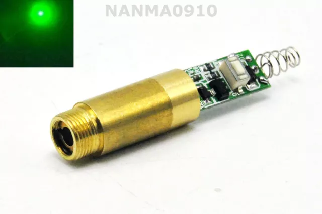 INDUSTRIAL/LAB 100mW 532nm Green Dot Ray Laser Diode Module 3.7V Lazer LED Light