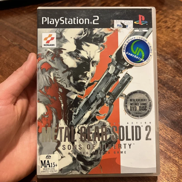 Metal Gear Solid 2 Sons of Liberty - Sony Playstation 2, PS2 - PAL, 2-Discs