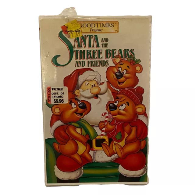 Santa And The Three Bears & Friends VHS Tape Snapcase Children’s Christmas Movie
