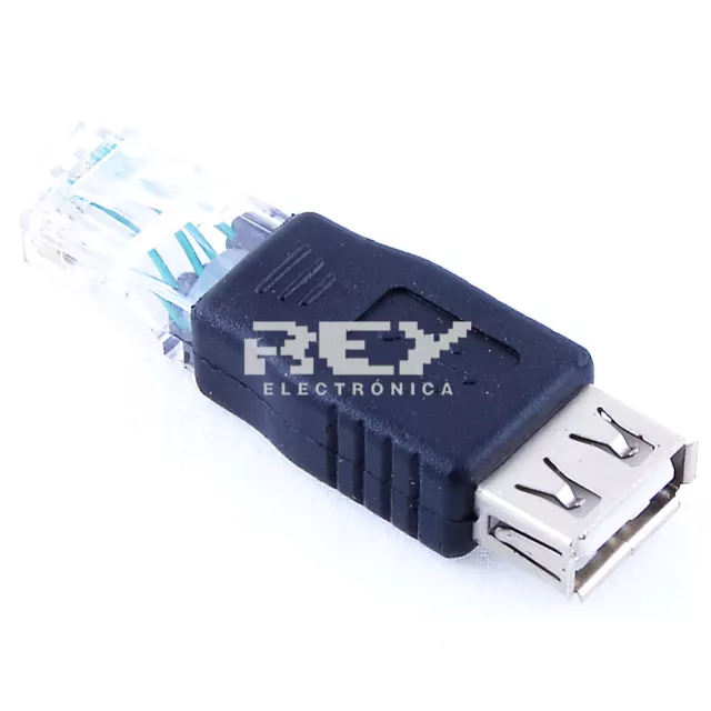 Adaptador LAN RJ45 Macho a USB Hembra  Conversor Convertidor de Cable Red  v88