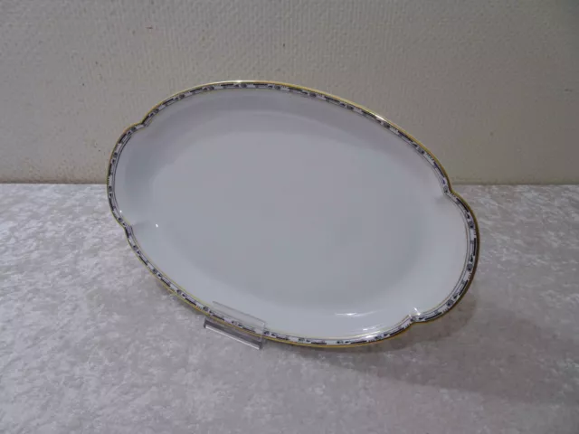 Kgl. Priv. Tettau Porcelaine Design XL Plat de Service Vintage - 39,5 CM