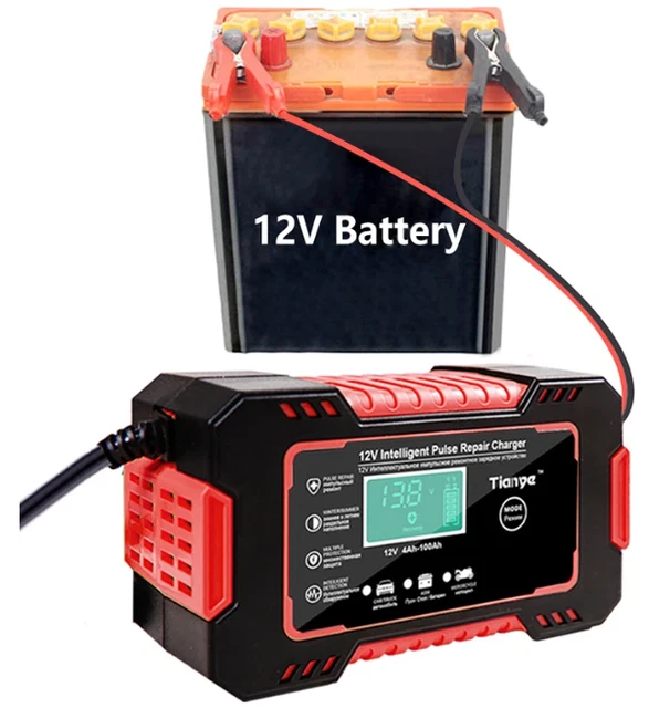 Chargeur de Batterie de voiture à Écran Numérique, Réparation, Recharges, 12V 6
