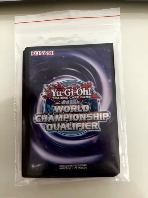 15x Yu-Gi-Oh World Championship Qualifier Purple/Purple Bag/Sleeves