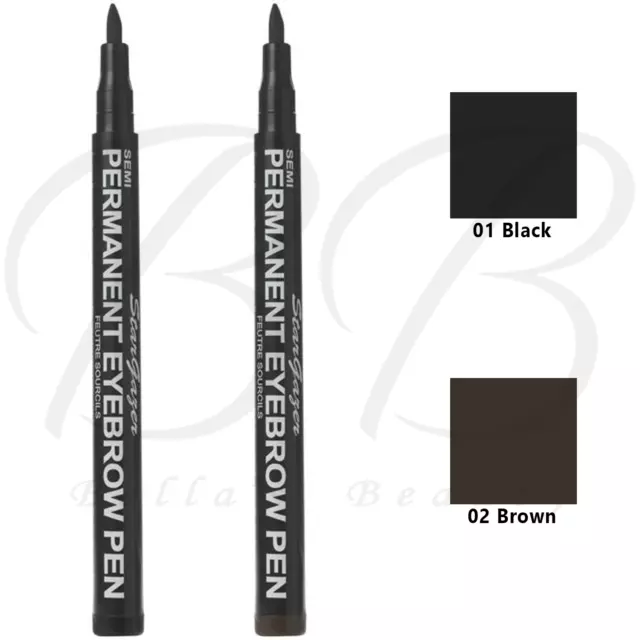 STARGAZER Semi Permanent Waterproof Eyebrow Liner Pen Vegan *CHOOSE SHADE*