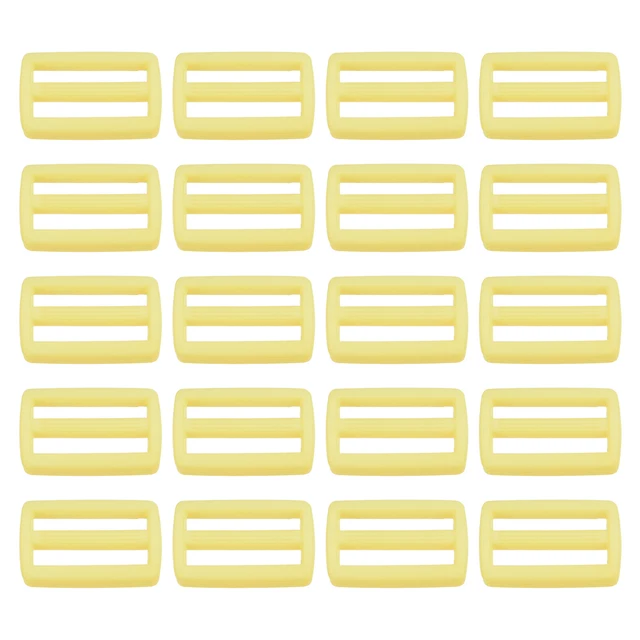 Paquete de 5/8" 100 hebillas deslizantes Tri-Glide correa cierre correa amarillo