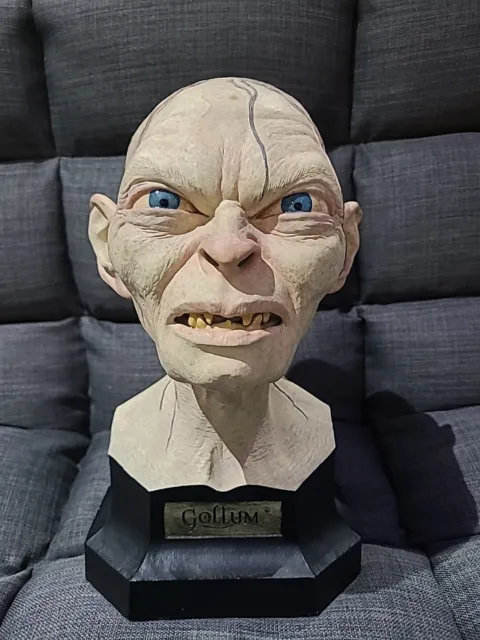 LORD OF THE Rings Gollum Bust Resin Hobbit LOTR Smeagol Officially
