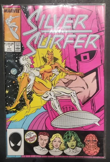 Silver Surfer #1 Marvel Comics 1987 Volume 3  Galactus Fantastic Four 1st Print