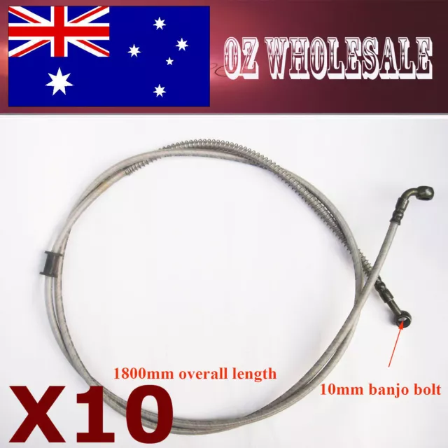 10X 1.8M Hydraulic Front Rear Brake Line Hose Pit Dirt Bike Pro ATV Quad Buggy