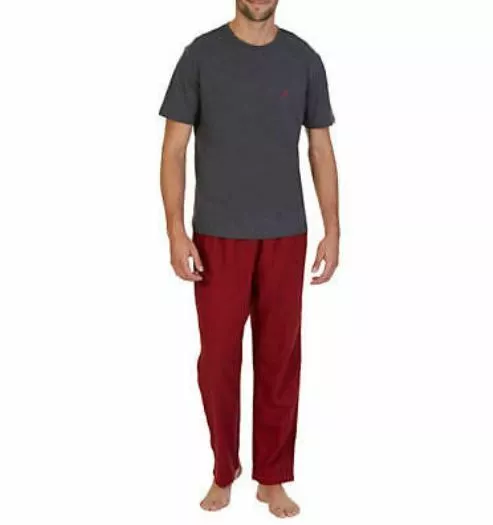 Nautica Men's 2-Pc. Set Flannel Lounge Sleep Pants Shirt Assorted Colors M L Xl