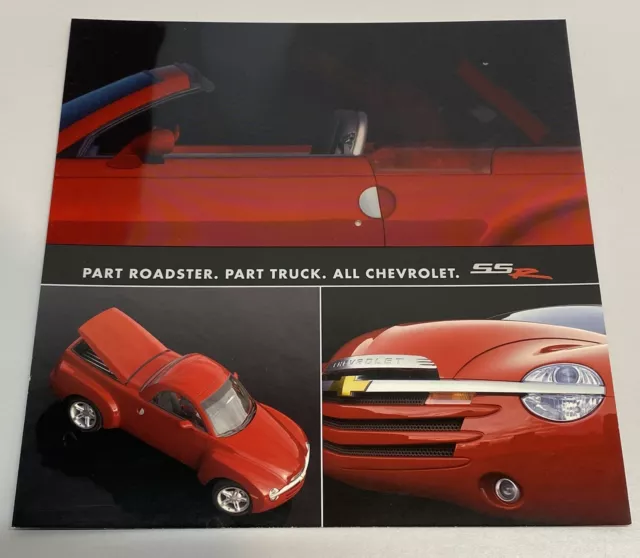 2003 2004 Chevrolet SSR Truck 2-Page Motion Collectors Brochure Card