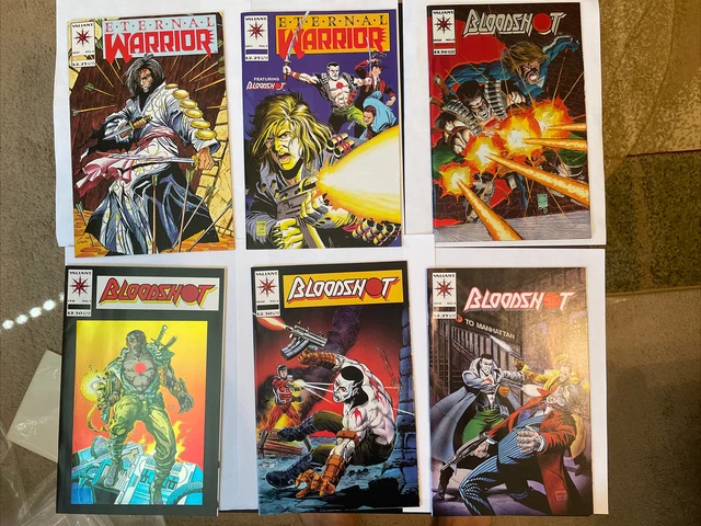 Bloodshot Lot of 13 (1993) VALIANT Vol 1 #0-8, 16, 20 & Eternal Warrior 4-5 VF+