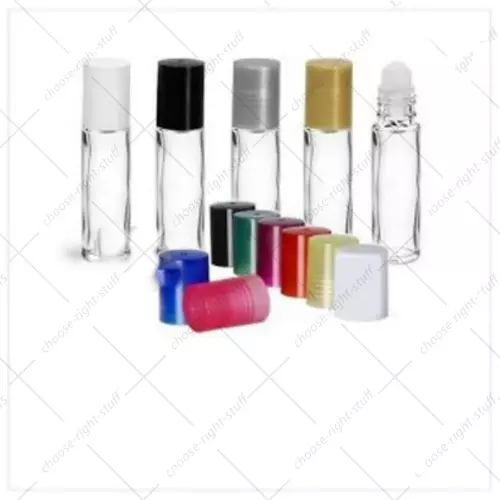 10ML Claro Botella de Vidrio Vacío Roll On Viaje Mini Muestra Aceite Perfume GB