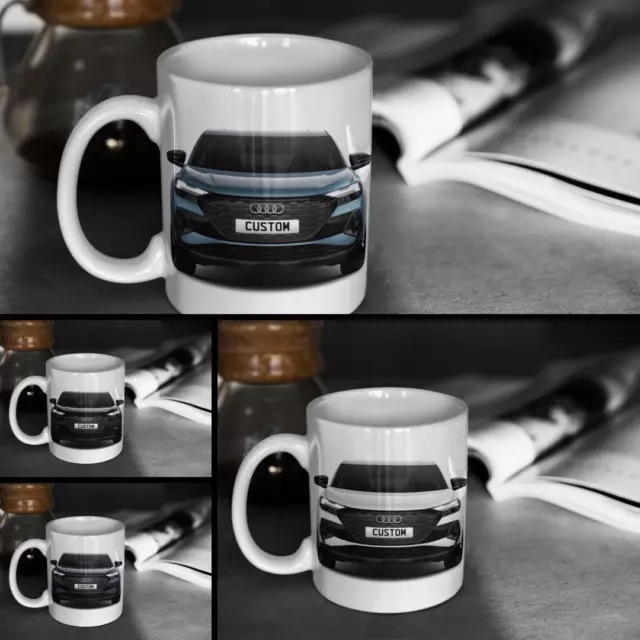 Personalised Audi Q4 Sportback e-tron Vorsprung 50 Mug Gift - Choice of Colour