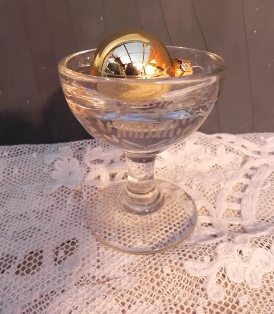 Ancien verre du patron soufflé bistrot XIX ème MB & Fils Déposé