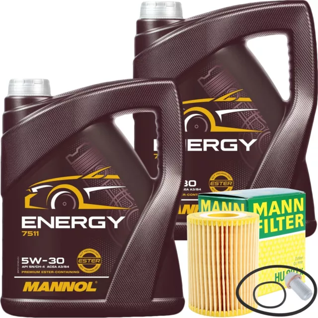 MANN ÖLFILTER + 10L MANNOL ENERGY 5W-30 MOTORÖL passend für MERCEDES MB 229.3