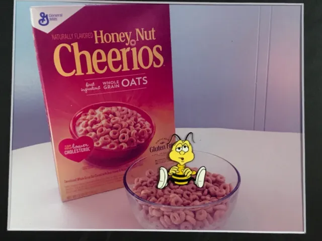 HONEY NUT CHEERIOS Cereal Commercial Production Animation Cel and