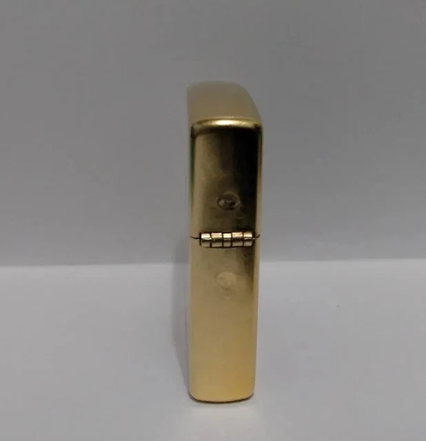 Zippo 2007 Gold Dust Brass Retro Flame No Insert No Box Read 3