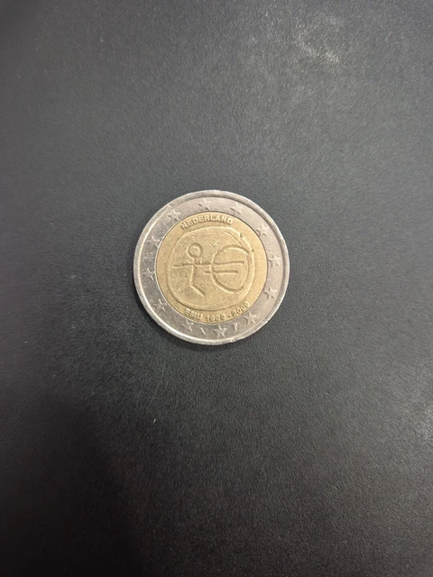 PIÈCE DE 2 euros rare bonhomme UEM 1999-2009 EUR 50,00 - PicClick FR