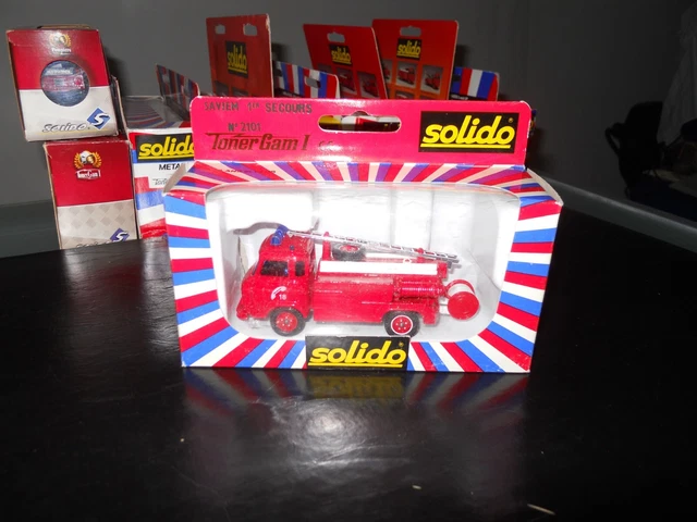 Camion De Pompiers Diecast Solido Saviem SG4 Dépannage - Modèle Réduit échelle 1/43 ? - Occasion, En Métal - Collection Véhicules Anciens
