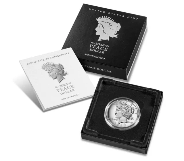 2023-S Peace Silver Proof Dollar Coin w/Box and COA