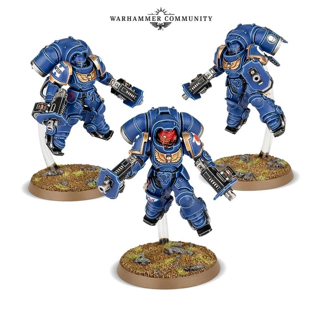 3 Incepteurs Primaris Warhammer 40K - Figurines Space Marines Neuves En Plastique, Référence P-00IDZ