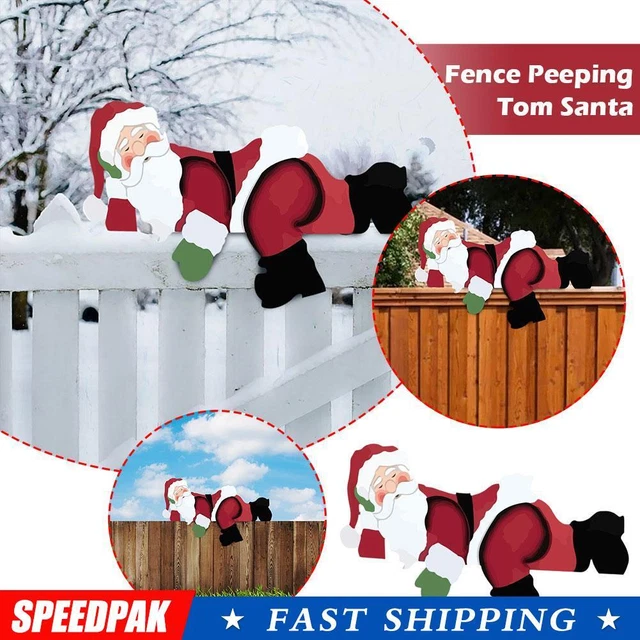 Weihnachtsgarten Zaun Peeker Weihnachtsmann, Elch, Schneemann Weihnachten Outdoor W E X3D0